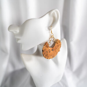 Cork Luxe Chain-Link Drop Earrings