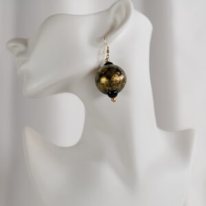 Golden Sphere Earrings