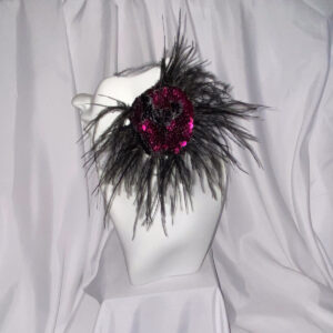 Party Girl Sequin and Feather Burst Couture Earring