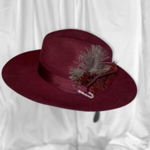 Burgundy Blaze Fedora