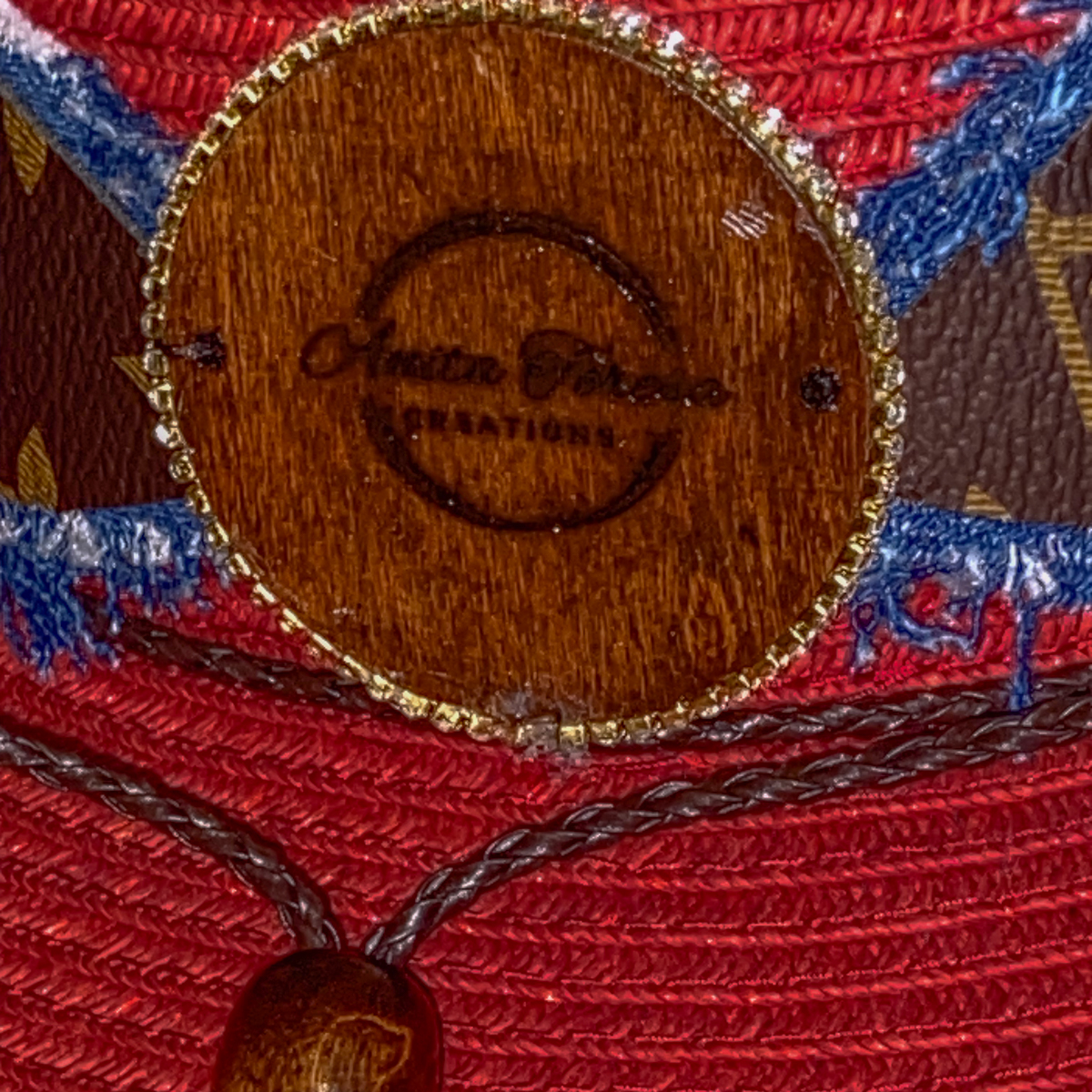 City Cowgirl LV Red Straw Hat - Image 3