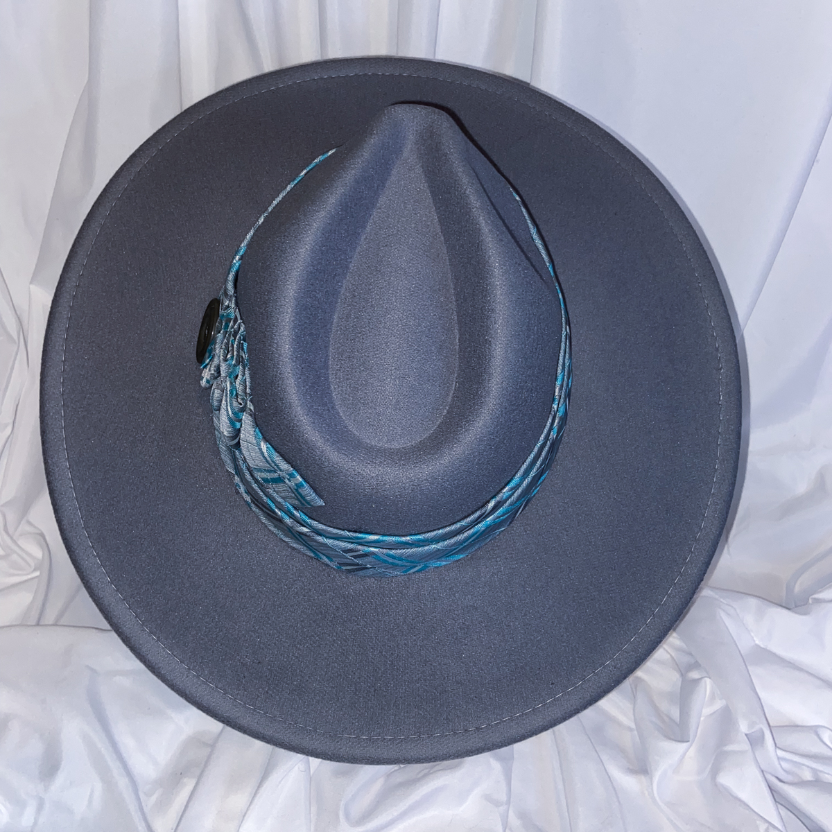 Steel Harbor Plaid Fedora w/ Tie Brim Trim - Image 2